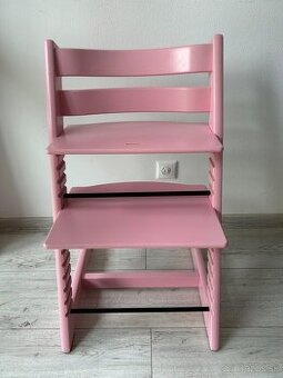Stokke Tripp Trapp stolička – ružová farba