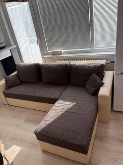 REZERVOVANÝ Menší rozkladací L gauč - 1