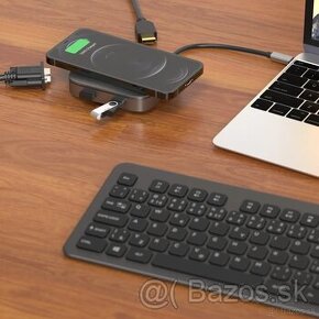 AlzaPower Metal USB-C Dock Cube 6 in 1 WF vesmírno sivá