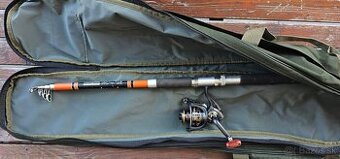 Teleskopický prút Shakespeare s navijakom a púzdrom