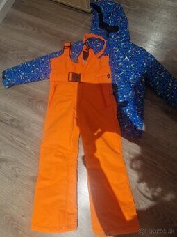 Detská yžiarska kombinéza overal vetrovka 128cm
