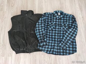 Pánska pracovná vesta veľkosť L a košeľa