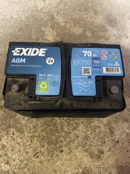 Autobateria EXIDE 70 Ah  AGM
