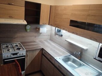 Kúpou voľný, zariadený 1 izbový byt.