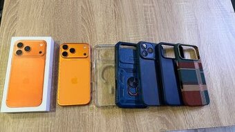 Vymenim novy iPhone 17 Pro Max 256gb Orange + sklo + obal