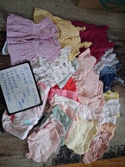 Balík oblečenia na leto pre dievčatko veľkosť 68
