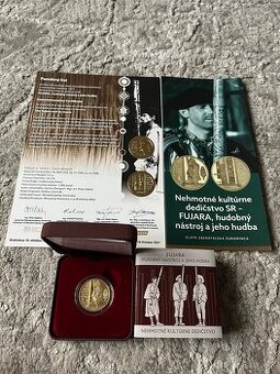 100 Euro Fujara 2021 + pamätný list