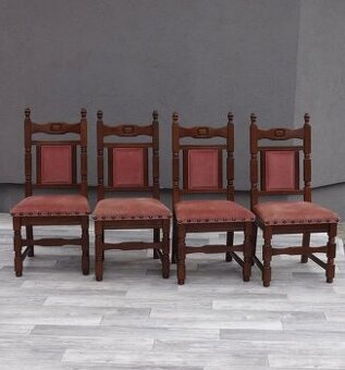 Set starožitných stoličiek – ( 4 ks ).