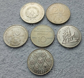 MINCE - Sada pamätných mincí DDR