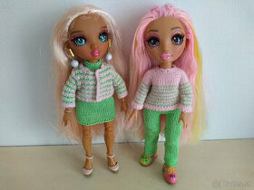 pulóver nohavice pre bábiky Rainbowhigh barbie šaty