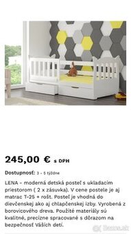 Detská posteľ
