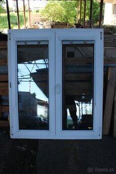 Plastové okno dvojkrídlové - ROZMER - V-140cm Š-113cm