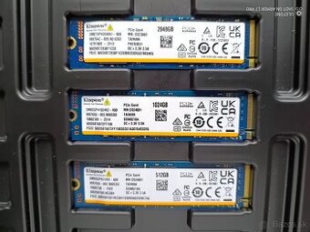 Kingston 2TB, 1TB, 512GB - rýchlosť 7 000 MB/s