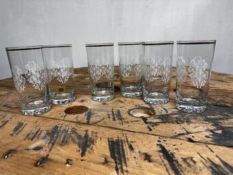 ✨ Vintage sada 6 ks vysokých pohárov