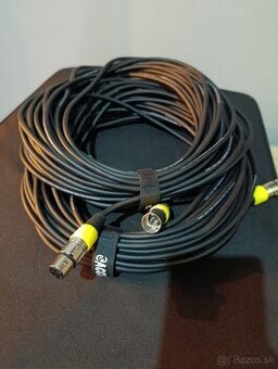 XLR káble 2ks 20M nové