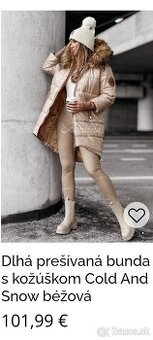 Zimná bunda Andžela 36/S