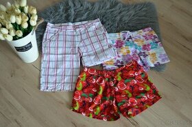 Dámske krátke nohavice farebné 3ks, veľ. M