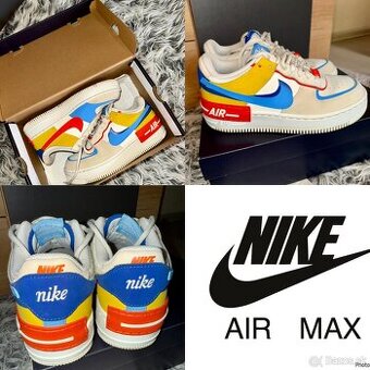 Nike W AF1 Shadow original jedinecne farebne kozene tenisky