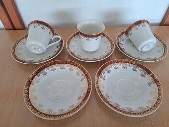 Retro šálky káva, čaj.