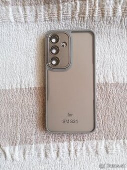 Obal zadný na Samsung S25 sivý aj priesvitný