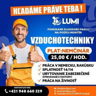 MONTÉR VZDUCHOTECHNIKY