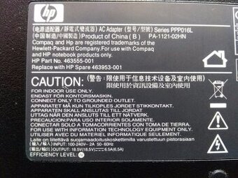 predam originálnu nabijacku pre notebooky HP 120W