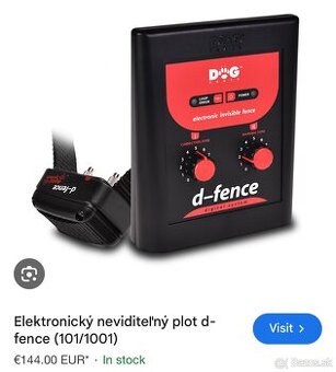 Elektrický ohradník pre psa d-fence