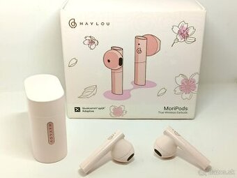 Predám bezdrôtové slúchadlá Xiaomi Haylou MoriPods – ružové