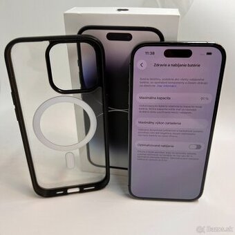 IPHONE 14 PRO DEEP PURPLE 128GB ZÁRUKA - VEĽMI PEKNÝ STAV