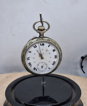 Predám funkčné starožitné vreckové hodinky 49mm Argentan 65