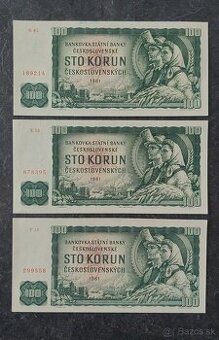 100 Kčs 1961, stav N (UNC)
