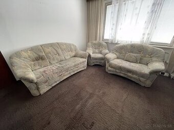 Rozkladacia sedacia súprava s kreslom a úložným priestorom