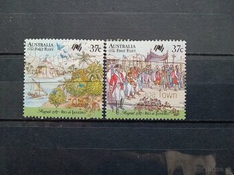 Poštové známky č.483 - Austrália - objavenie