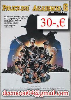 POLICEJNÍ AKADEMIE 6 - filmový kino plagát A3 / RARITA