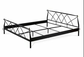 Industriálny kovový čierny rám postele 180 x 200 cm