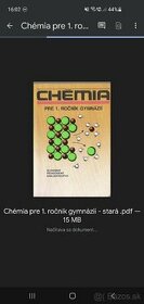 Chémia v PDF forme staré, nové verzie