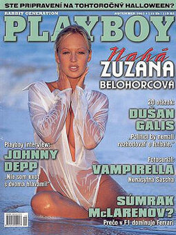 Playboy Belohorcová 2001 + darcek stary casopis Maxim
