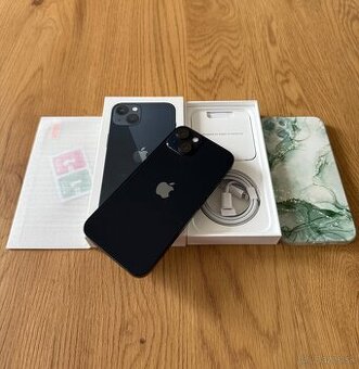 iPhone 13 128 gb Midnight - komplet príslušenstvo, zaruka