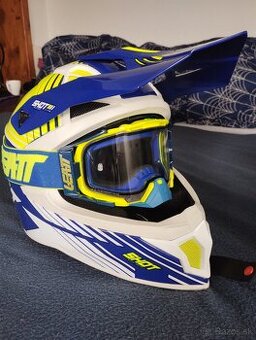 prilba helma SHOT  CARBON KEVLAR+ okuliare LEATT