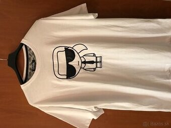 NOVÉ KARL LAGERFELD white pánske tricko XL