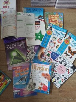 matematika, angličtina, science knihy pre deti