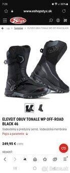 ELEVEIT OBUV TONALE WP OFF-ROAD BLACK