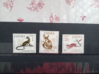 Poštové známky č.1024 - Fernando Poo - fauna