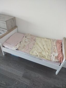 Detská posteľ+ matrac so zábranou - 1