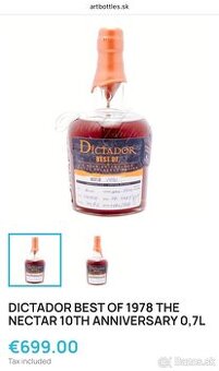 Rum Dictador Best of 1978