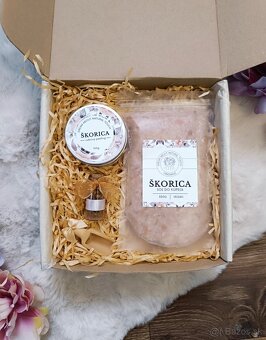 Luxusný handmade darčekový box - škorica - 1