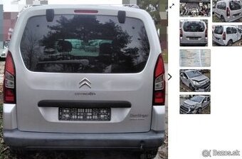 CITROEN BERLINGO 1.6 HDI predám MOTOR 9HW, PIATE DVERE a iné