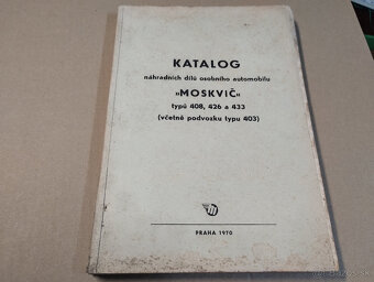 Moskvič 403,407,408 katalog ND