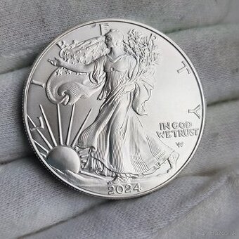 Strieborný Dollar 2024 - Liberty - American Eagle