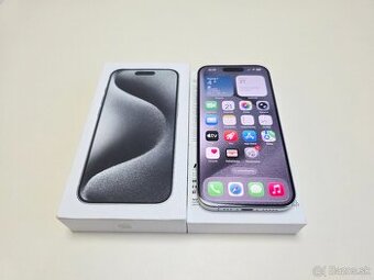 APPLE IPHONE 15 PRO 128GB WHITE TITANIUM TOP STAV